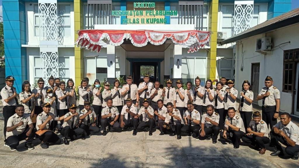 KKP Kupang Melaksanakan Upacara Peringatan HKN ke 59 Tahun 2023