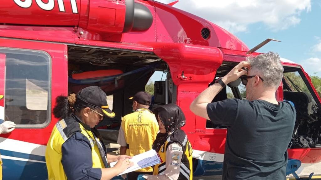 Kegiatan Pengawasan dan Pemeriksaan Helikopter VH-8UH/Sikorsky UH-60A dari Darwin, Australia