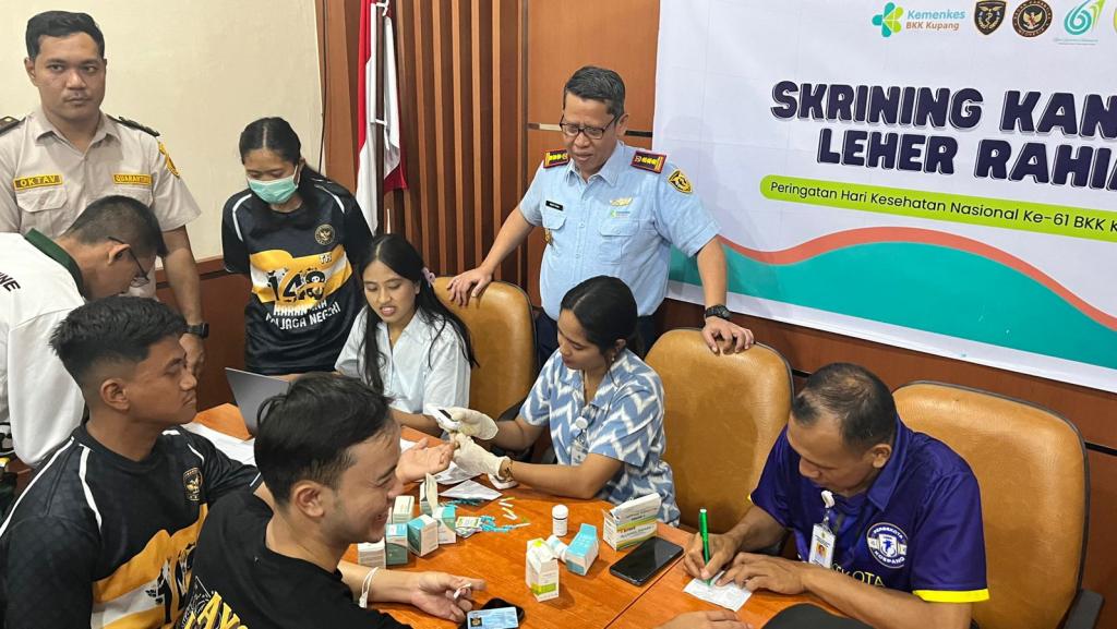 BKK Kelas I Kupang Gelar Cek Kesehatan Gratis dan Skrining Kanker Leher Rahim Bersama Dinas Kesehatan Kota Kupang