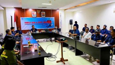 Pelatihan First Aid & CPR PT. Angkasa Pura Logistik oleh KKP Kelas II Kupang di Bandara El Tari Kupang