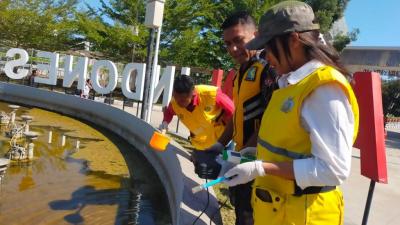 Pemeriksaan Jentik Anopheles Pada PLBN Motaain