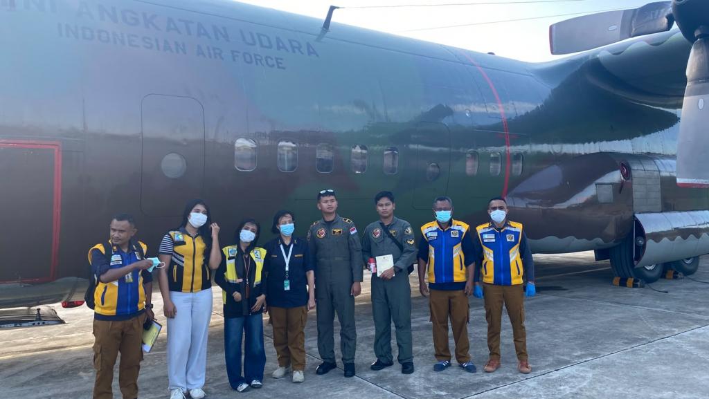 Dukung Operasi Militer Internasional, BKK Kelas I Kupang Periksa Pesawat Hercules C-130 TNI AU