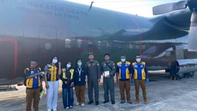 Dukung Operasi Militer Internasional, BKK Kelas I Kupang Periksa Pesawat Hercules C-130 TNI AU